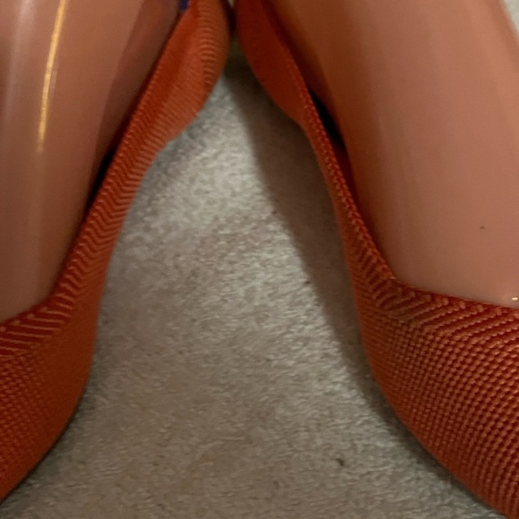 Rothy’s The Point Orange Flats Shoes Sz 9 - Picture 10 of 12